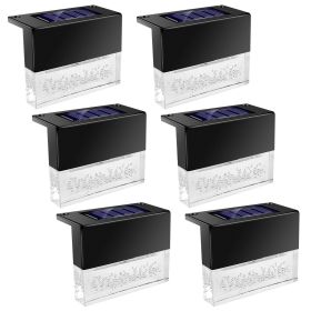 6Pcs Solar Powered Deck Lights Outdoor Acrylic Bubbles