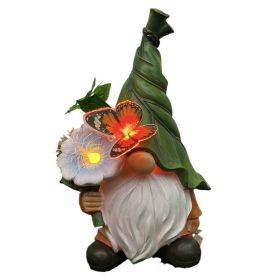 Solar Garden Outdoor Statues, Resin Gnome Statue