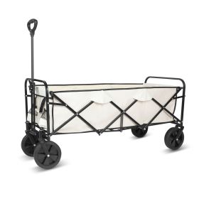 YSSOA Extended Folding Utility Wagon, with Anti-Slip Wheels