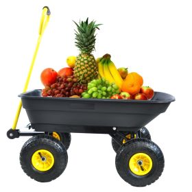 Folding car Poly Garden dump truck with steel frame