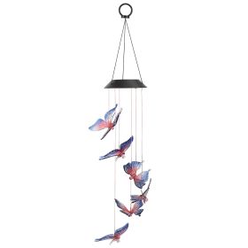 Solar LED Butterfly Wind Chimes Color Changing LED