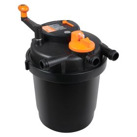 Bio Pressure Pond Filter, Up to 1600 Gallons, with 13W UV-C Light