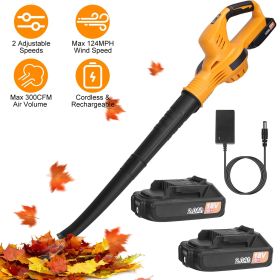 Cordless Leaf Blower Handheld Max 124MPH 300CFM 18V 2000mA Battery and Charger