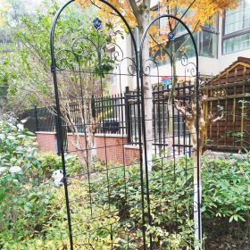 2 Pack Metal Garden Trellis for Climbing Plants Outdoor 86.7'' x 19.7''