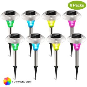 8Packs Solar Garden Lights Outdoor Color Changing Landscape Lamps