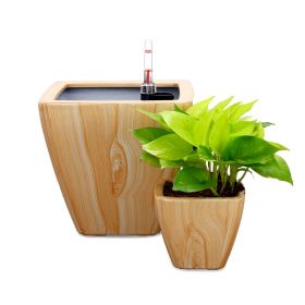 2-Pack Smart Self-watering Planter Pot for Indoor and Outdoor