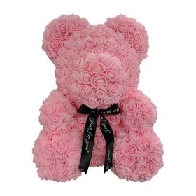 Rose Bear Box Mother's Gift For Mother Valentine's Day Gift (Color: lightpink)