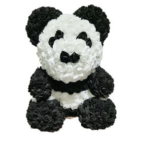 Rose Bear Box Mother's Gift For Mother Valentine's Day Gift (Color: panda)