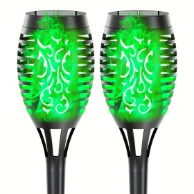 4/8/12pcs/pack Solar Outdoor Lights (Color: Green Light, size: 2pcs)