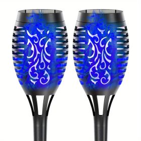 4/8/12pcs/pack Solar Outdoor Lights (Color: Blu Ray, size: 2pcs)