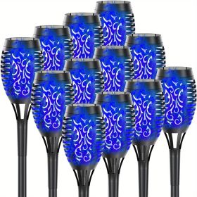 4/8/12pcs/pack Solar Outdoor Lights (Color: Blu Ray, size: 12pcs)