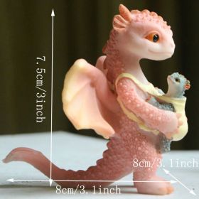 1pc Miniature Fairy Garden Figurines (Items: Dragon And Baby Dragon)