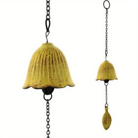 1pc, Creative Japanese Cast Iron Wind Chime Hanging Decoration (Color: yellow)