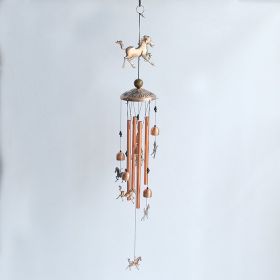 1pc Vintage Metal Butterfly Turtle Iron Owl Animal Wind Chime (Style: Horse)
