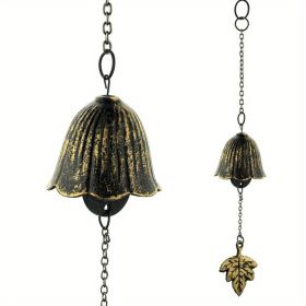 1pc, Creative Japanese Cast Iron Wind Chime Hanging Decoration (Color: Bronze)
