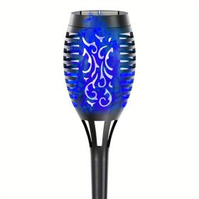 4/8/12pcs/pack Solar Outdoor Lights (Color: Blu Ray, size: 1pc)