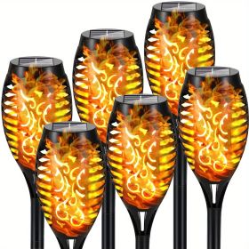 4/8/12pcs/pack Solar Outdoor Lights (Color: Yellow Light, size: 6pcs)