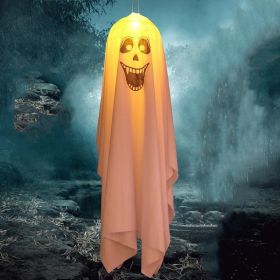 Halloween Decorations Outdoor Decor Hanging Lighted Glowing Ghost Witch Hat Halloween Decorations Indoor Outside Ornaments Clearance Halloween Party L (size: 90cm)