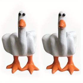 Cute Duck Resin Garden Statues (Quantity: 2 Pack)