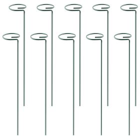 10Pcs Plant Support Stakes Garden Flower Single Stem Support (size: 16in)