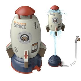 Sprinkler Spinning Flying Children's Outdoor Water Playing Toy (Color: Light Grey)