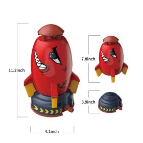 Sprinkler Spinning Flying Children's Outdoor Water Playing Toy (Color: Red)
