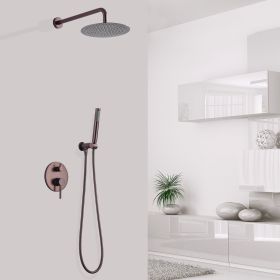 Complete Shower System with Rough-in Valve (Color: as Pic)