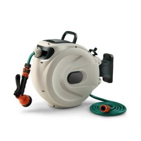 Home & Garden Retractable Hose Reel Wall Mounted (Outlet hose length: 65 ft, Color: As pic show)